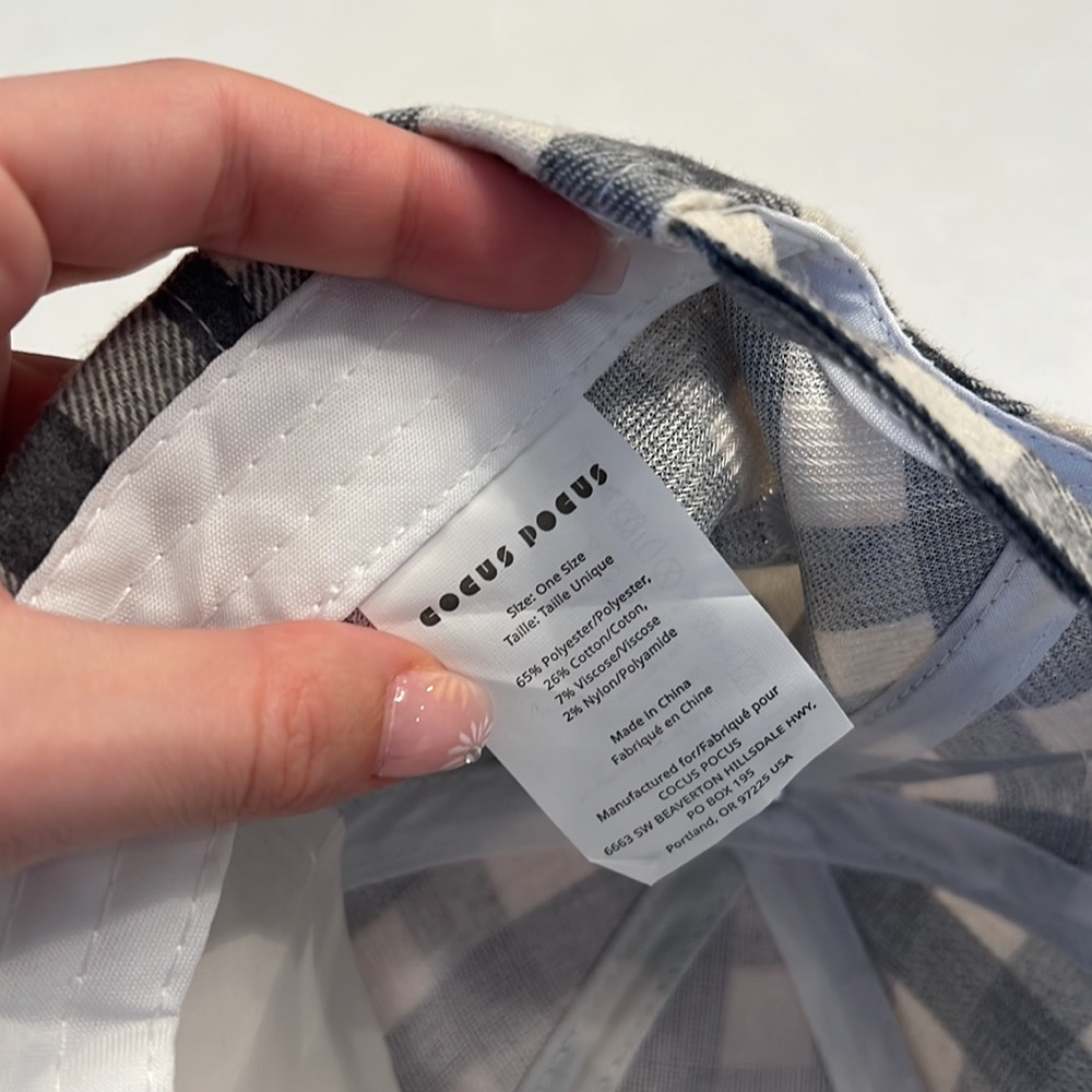 Cocus Pocus Checkered Baseball Cap/Hat - image 4